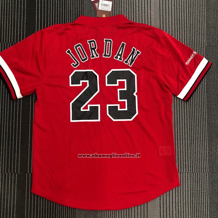 Maglia Manica Corta Chicago Bulls Michael Jordan #23 Rosso2